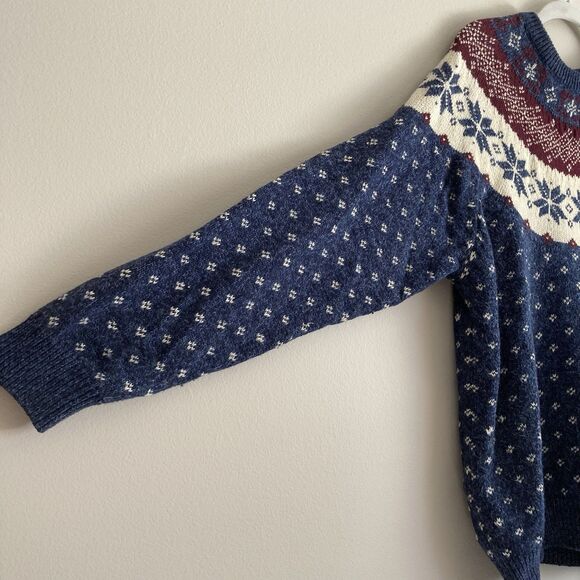 Northern Reflections Mens Vintage Fair Isle Wool Blend Crewneck Sweater Medium - Picture 4 of 9